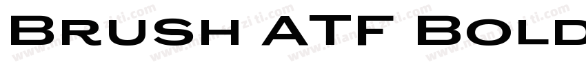 Brush ATF Bold字体转换